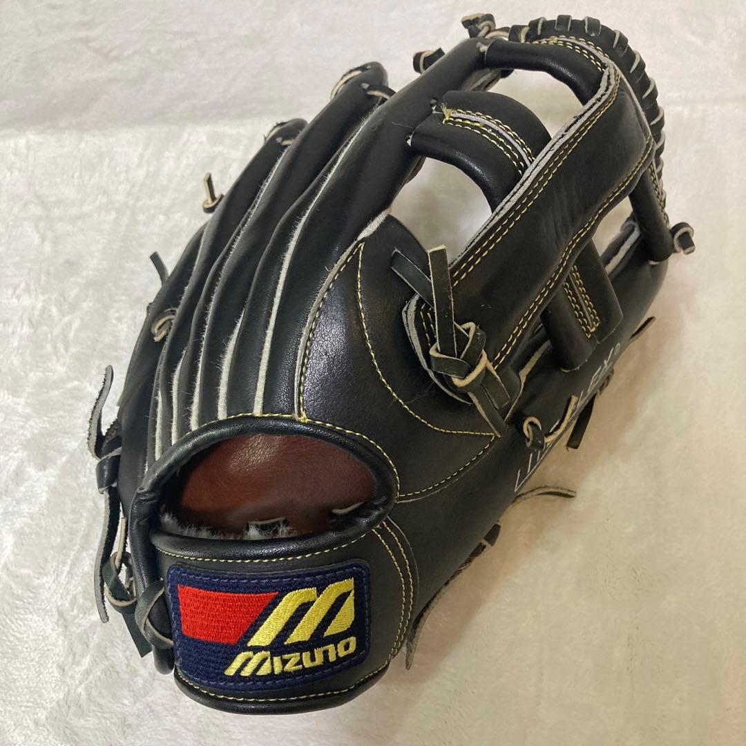 【美品】旧ロゴ ミズノMizuno 軟式 グローブ 右投げ LITE FLEX