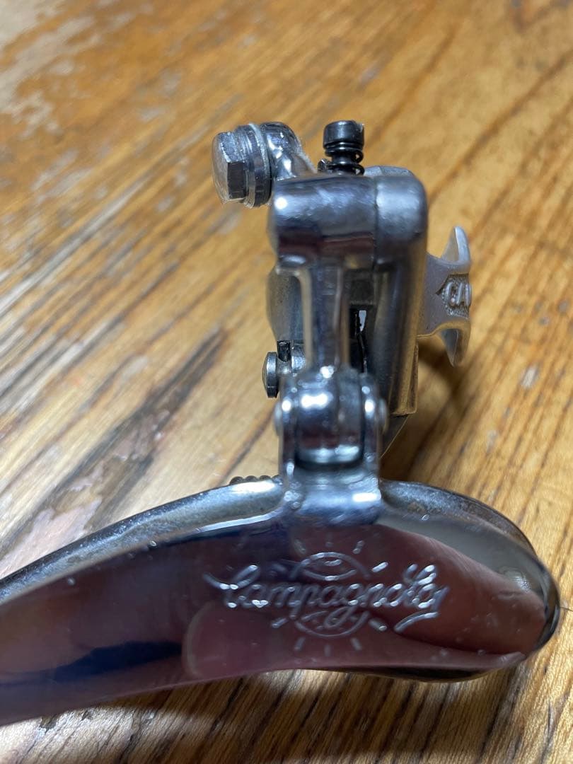Campagnolo レコードフロントディレイラー60年代　鉄アームアウター受け