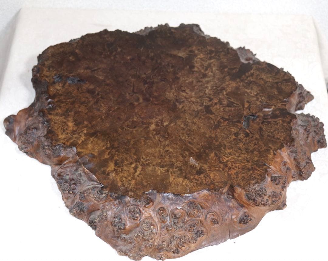 櫻木　茶台　茶道具　厚さ6.9cm 送料込み250612