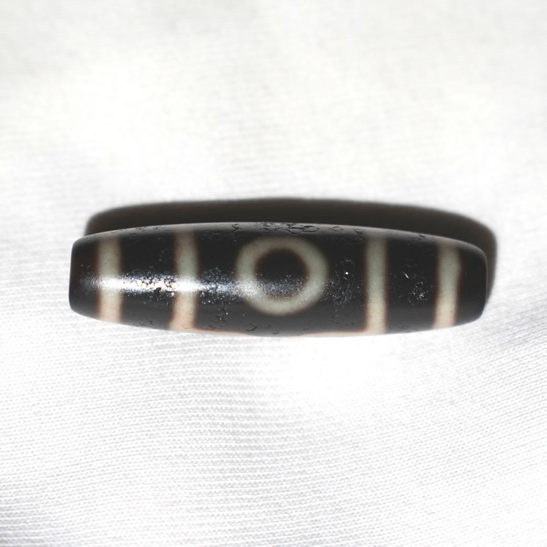 「値下げ」老天珠　三眼天珠 老天珠の馬蹄痕 老鉱瑪瑙 男女兼用