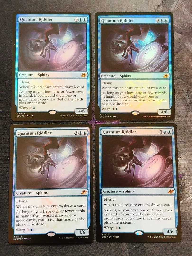 【foil】量子の謎かけ屋　英語　4枚セット