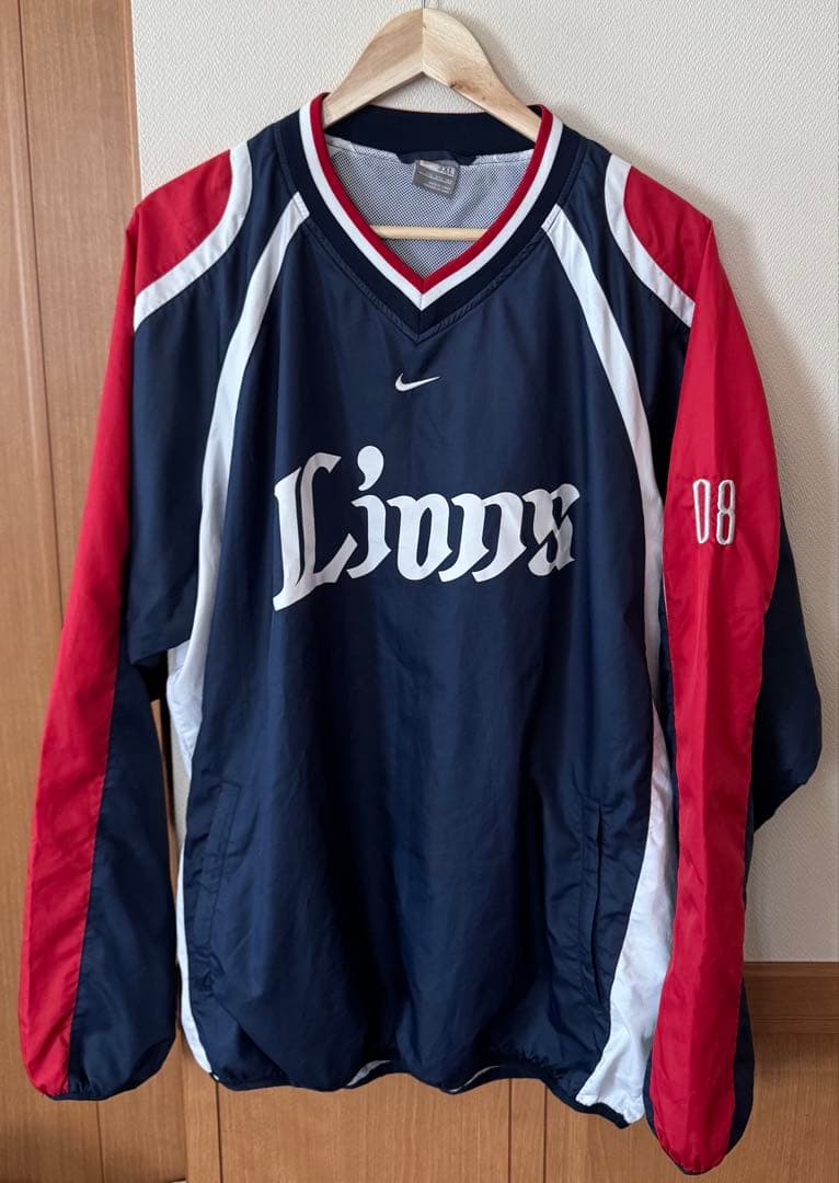希少　美品　NIKE ナイキ 埼玉西武ライオンズ 支給品 長袖ピステ 3XL#8
