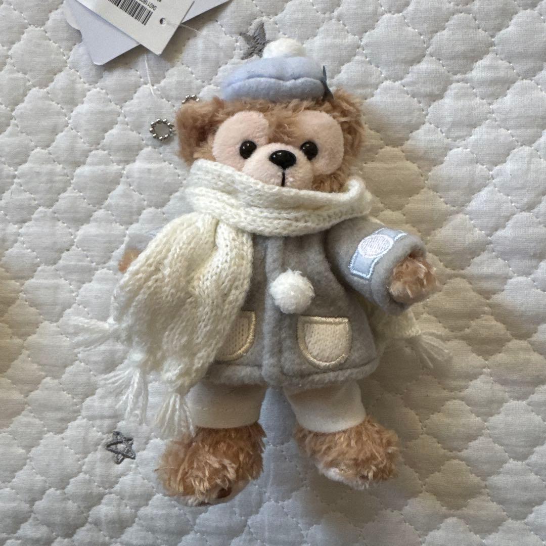 ディズニー ダッフィー ダンシングスノーフレークス ぬいぐるみバッジ