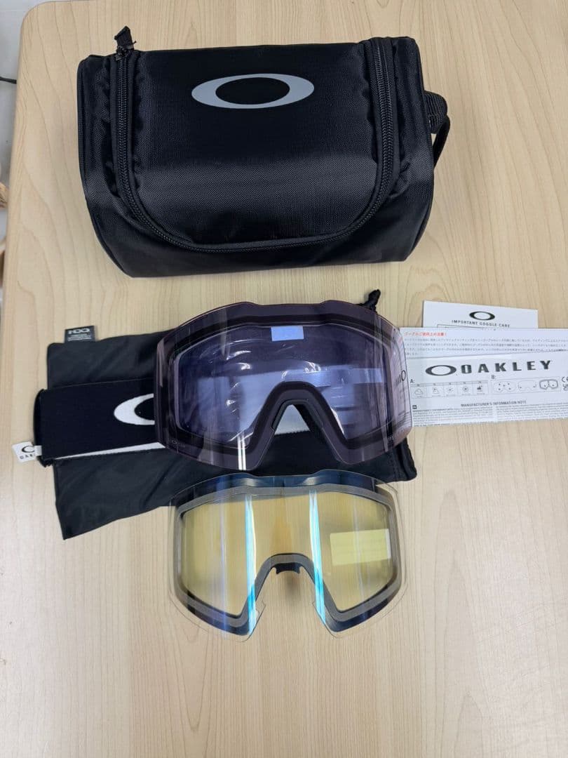 スキー・スノーボードアクセサリー OAKLEY FALL LINE SIZE L + CLEAR LENS