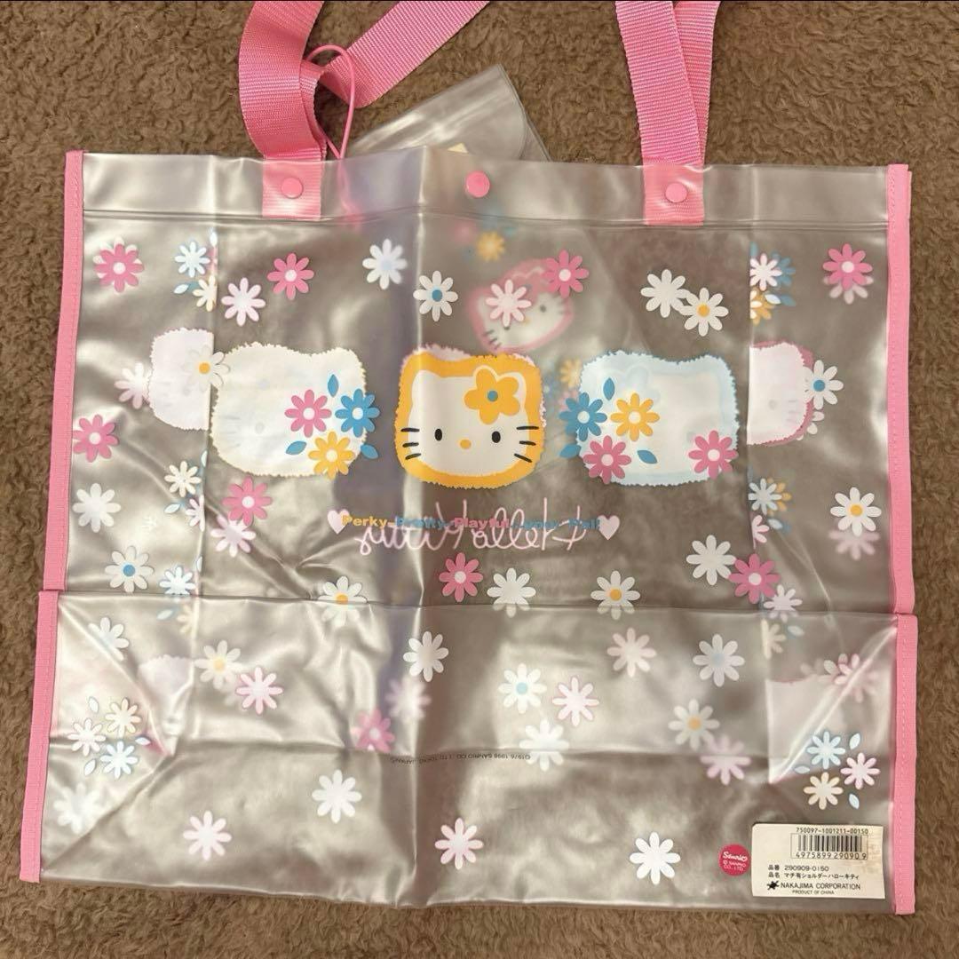 【新品】サンリオ カオハナ キティ 平成 レトロ 激レア ビニールバッグ