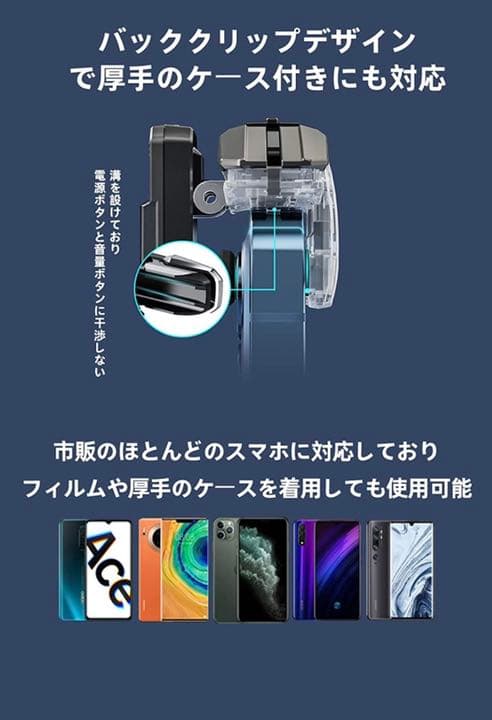 【6本指連動 連射版 type-cポート 左右通用 透明な構造で 亜鉛合金製】