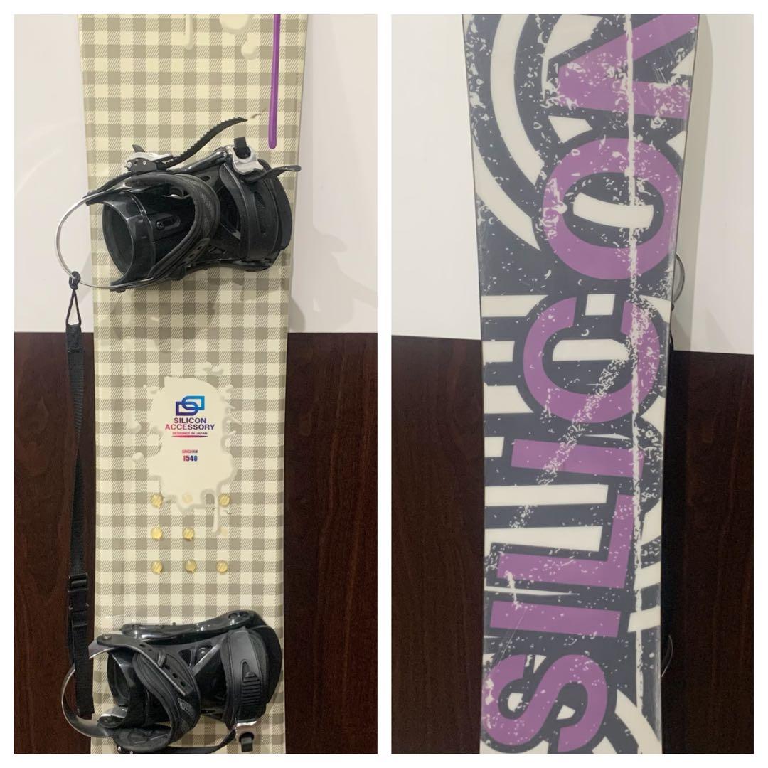 ストラップ付 スノーボード ビンディング バインディング 153cm セット