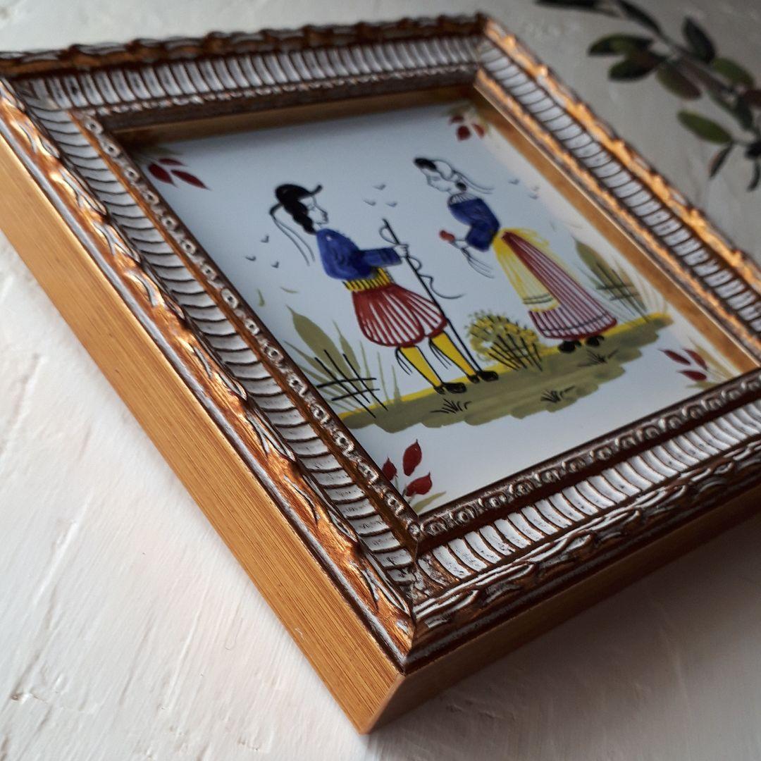 タイル　絵画　ヴィレロイボッホ　アンリオ　カンペール