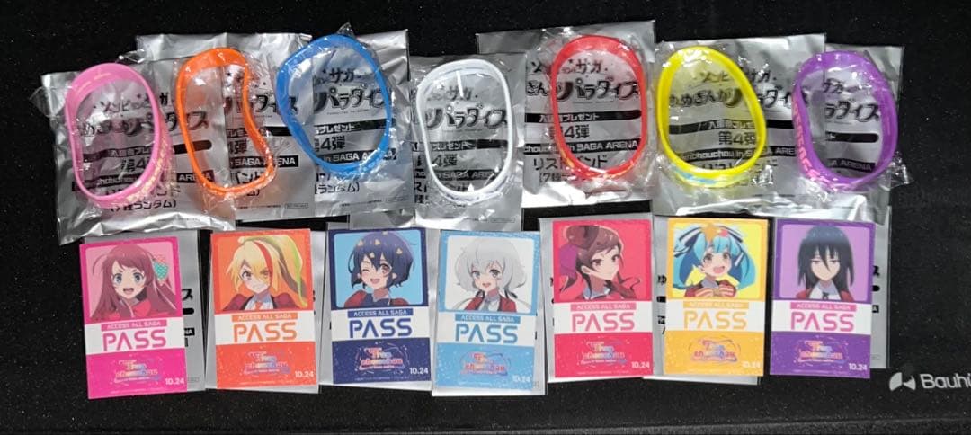 ゾンビランドサガ第3弾第4弾入場特典コンプリートセット　ステッカー&リストバンド