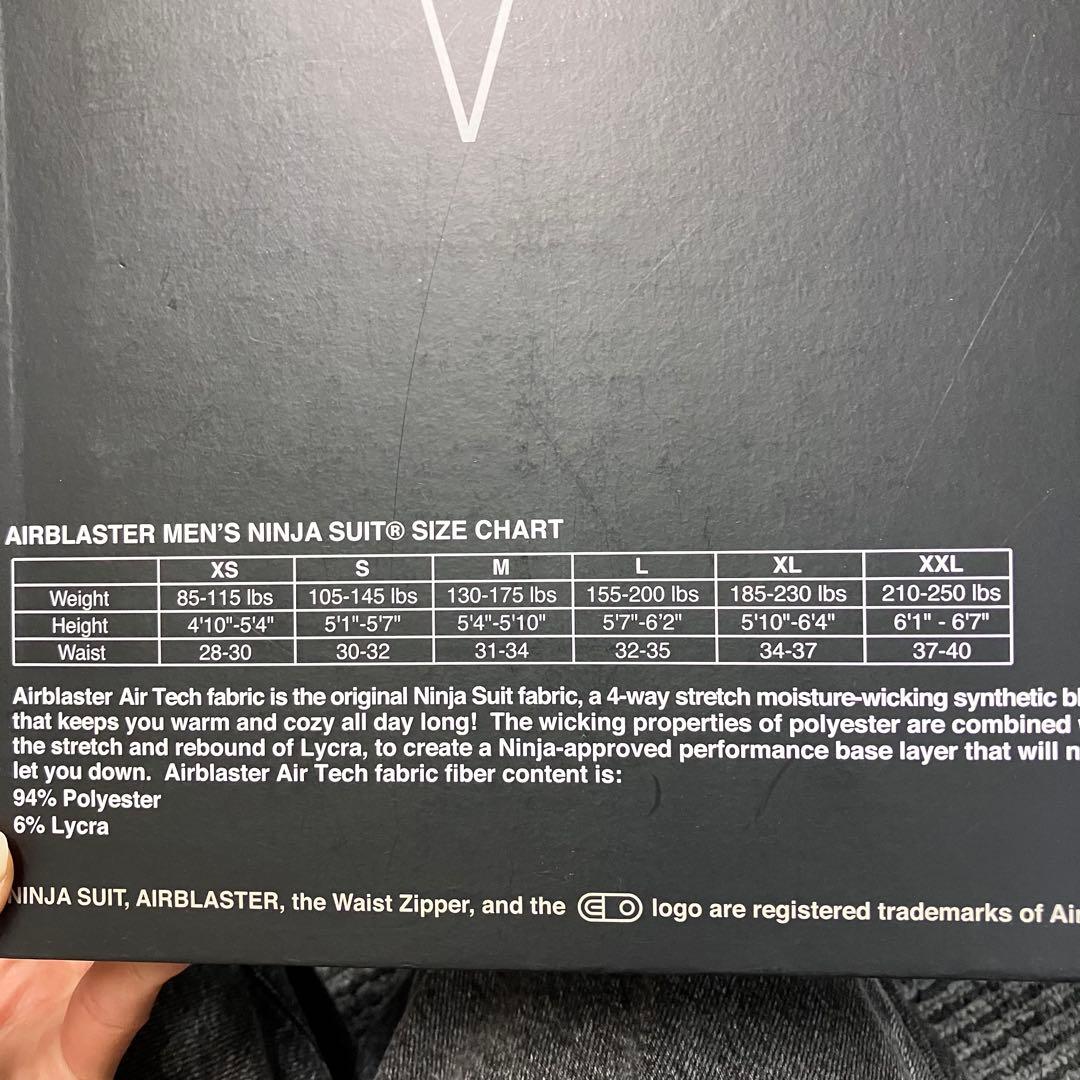 新品・未使用⭐️Ninja Suits エアブラスター　メンズ　M ブラック