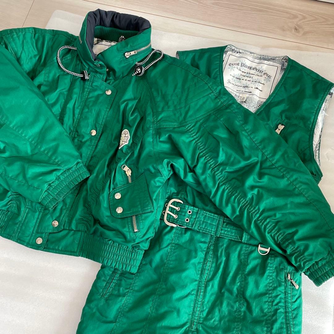 【激レア】Ellesse ITALY レトロスキーウェア　ジャケット繋ぎセットL