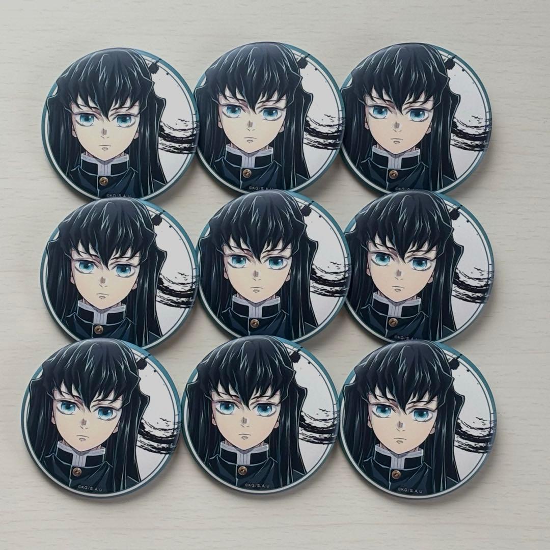 【バラ売り対応可】鬼滅の刃 柱展 ランダムマット缶バッジ 時透無一郎 9個セット