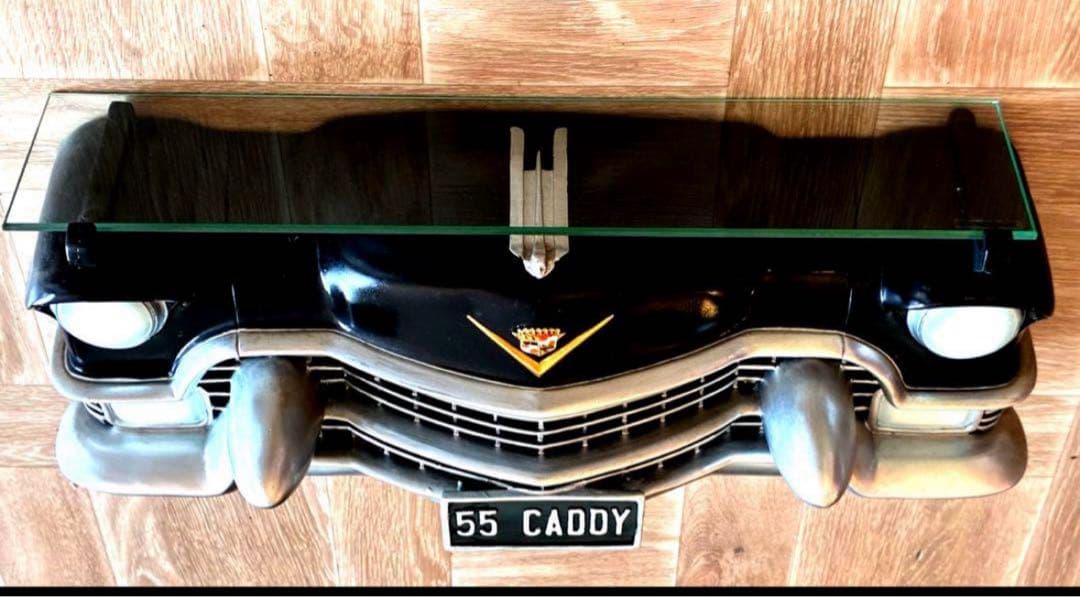 【アメリカン雑貨】クラシックカーシェルフ55CADDYブラックGM公式ライセンス