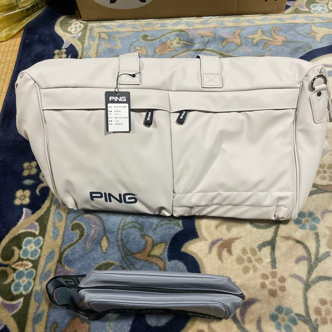 PING ボストンバックとラウンドポーチ