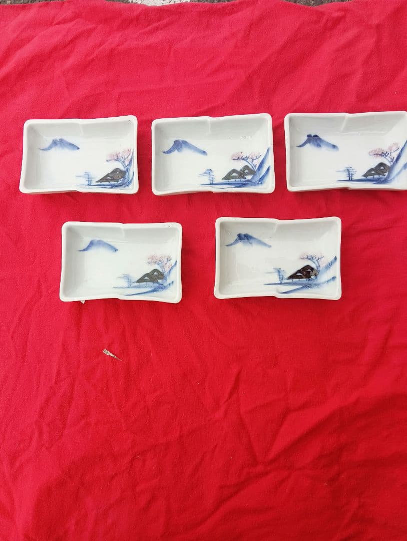 古伊万里　小皿　角皿　５枚