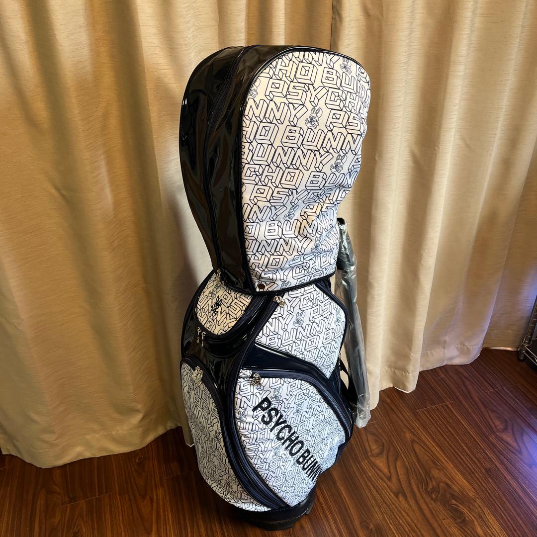 PSYCHO BUNNY キャディバッグ ネイビー/ホワイト