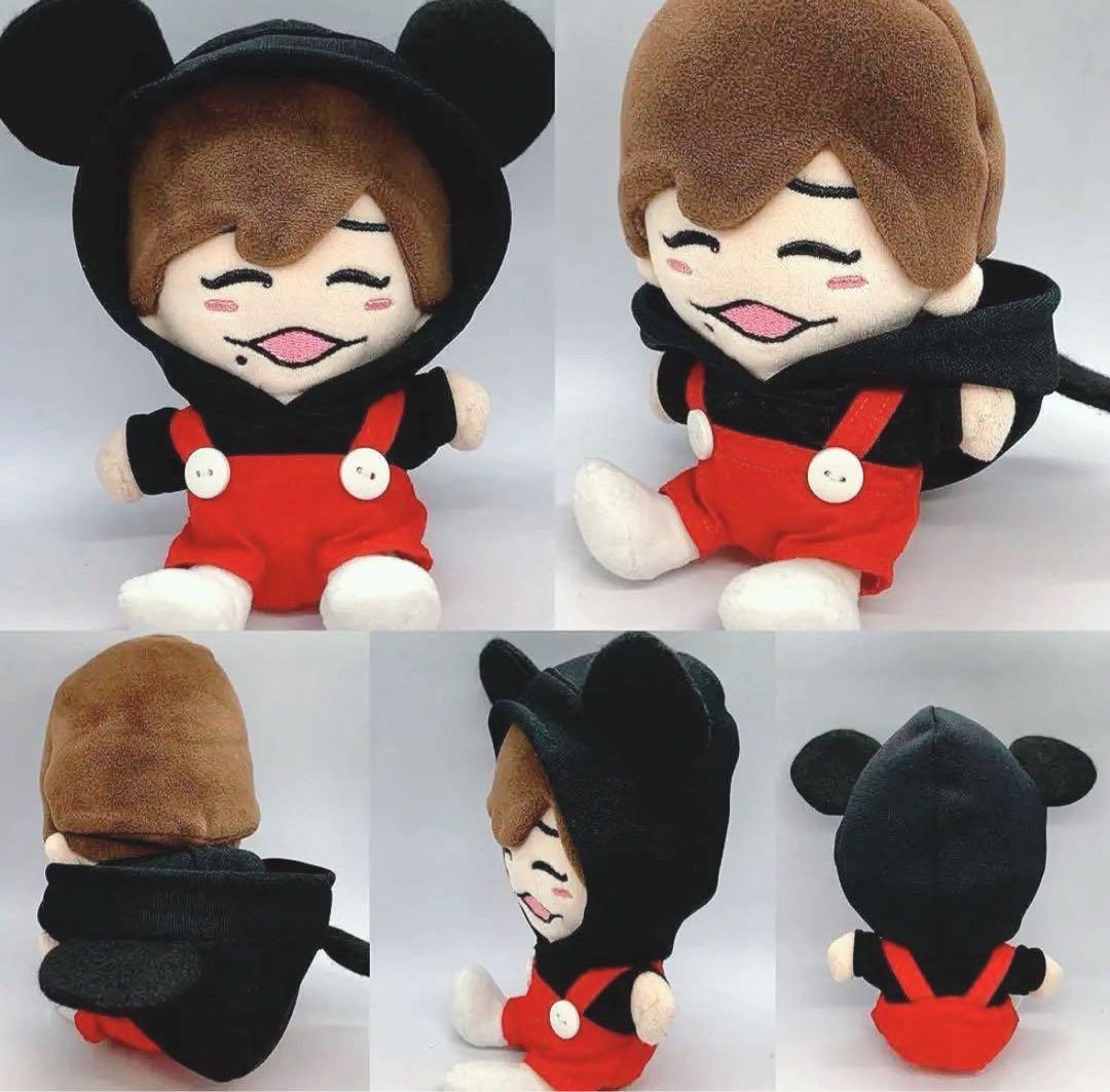 ちびぬい服　オーダーページ　ねずみパーカー＆メンカラサロペット　なにわ男子