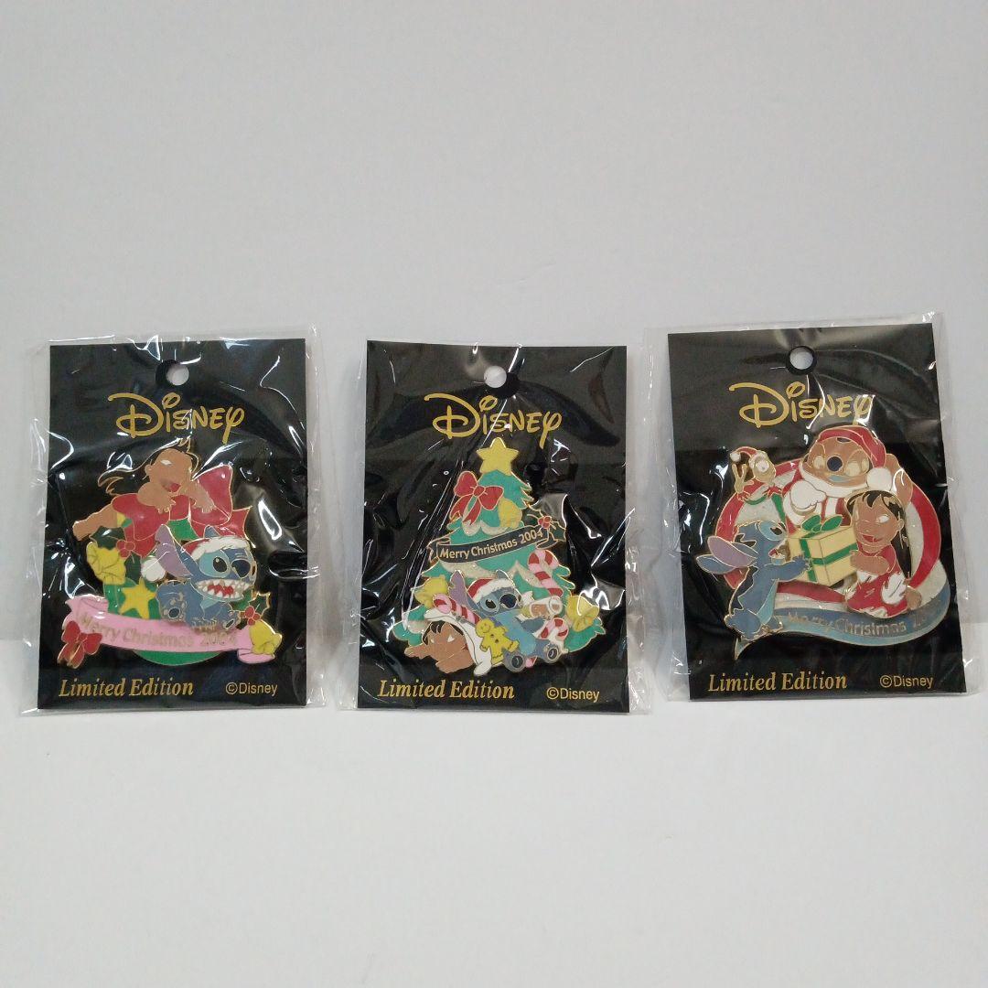 ディズニー　スティッチ　リロ　クリスマス限定　2004　ピンバッジ