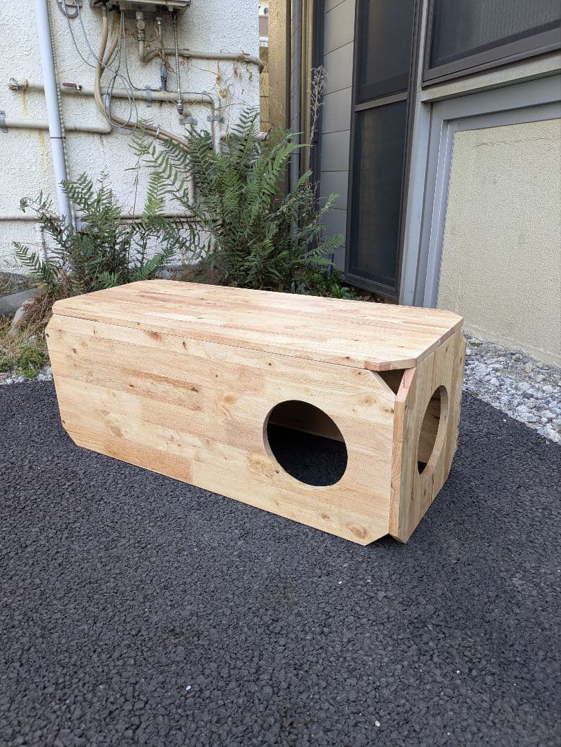 ペット ベンチ 無垢材 ナチュラルシグネチャー 猫 トンネル