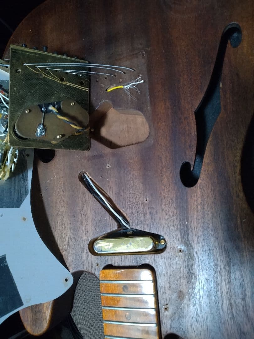 コンポーネント ホローボディゴールドパーツ テレキャスター