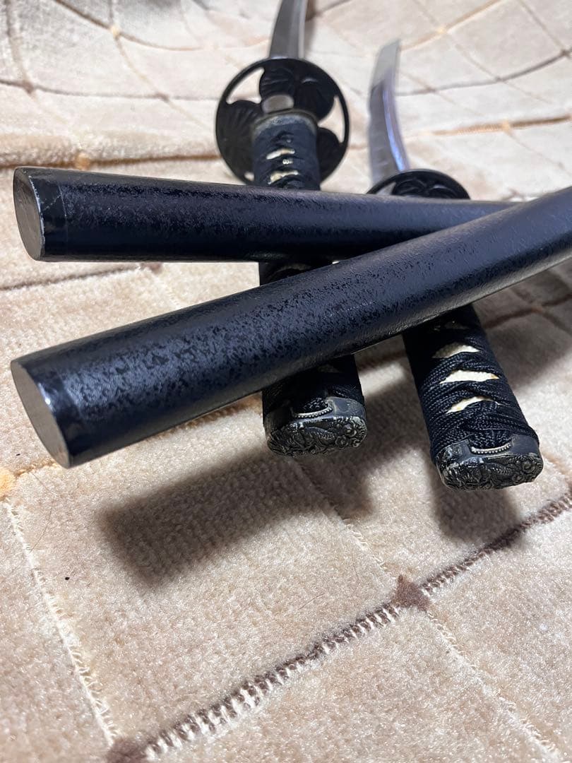 模造刀　高級美術刀剣　日本刀　太刀　脇差　葵御紋鍔