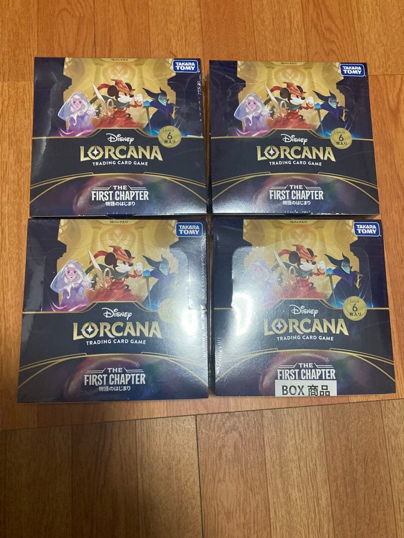 新品未開封ディズニー ロルカナ 第1弾 物語のはじまり 4box シュリンク付き