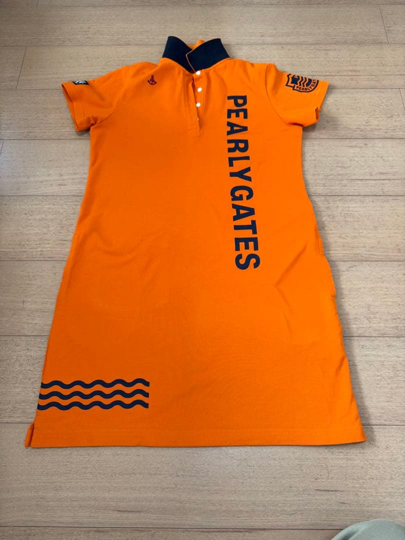 PEARLY GATES ポロワンピース オレンジ サイズ1
