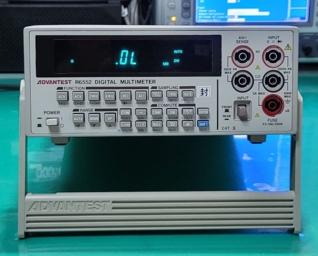 ADVANTEST R6552 デジタルマルチメーター 測定良好 外観瑕疵