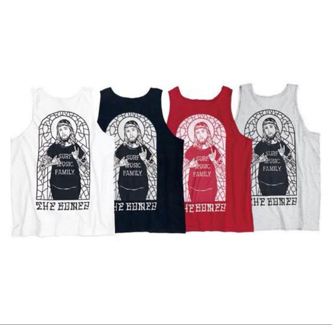 The BONEZ JESUS TANKTOP 赤 L