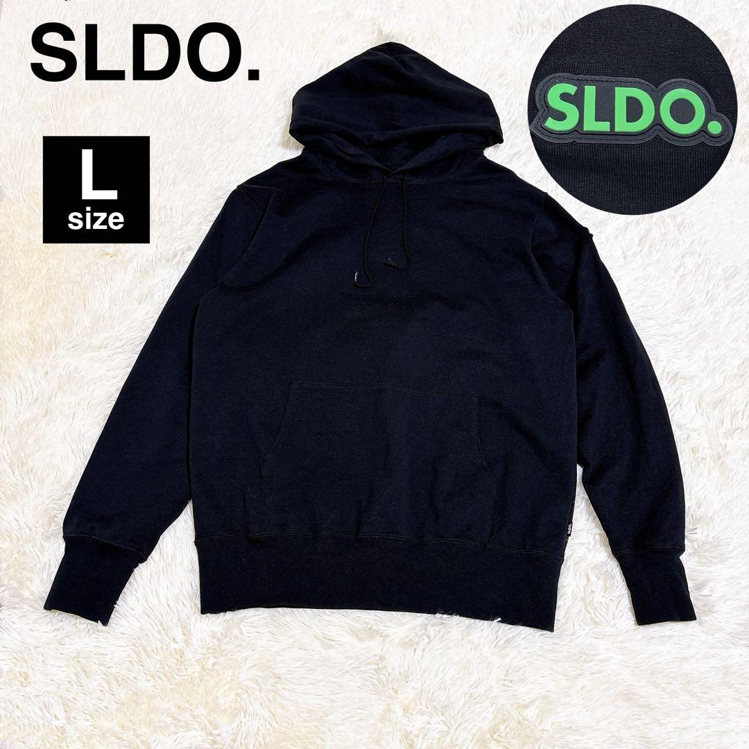 美品 SLDO. エスルド パーカー フーディー 黒 Lサイズ プルオーバー