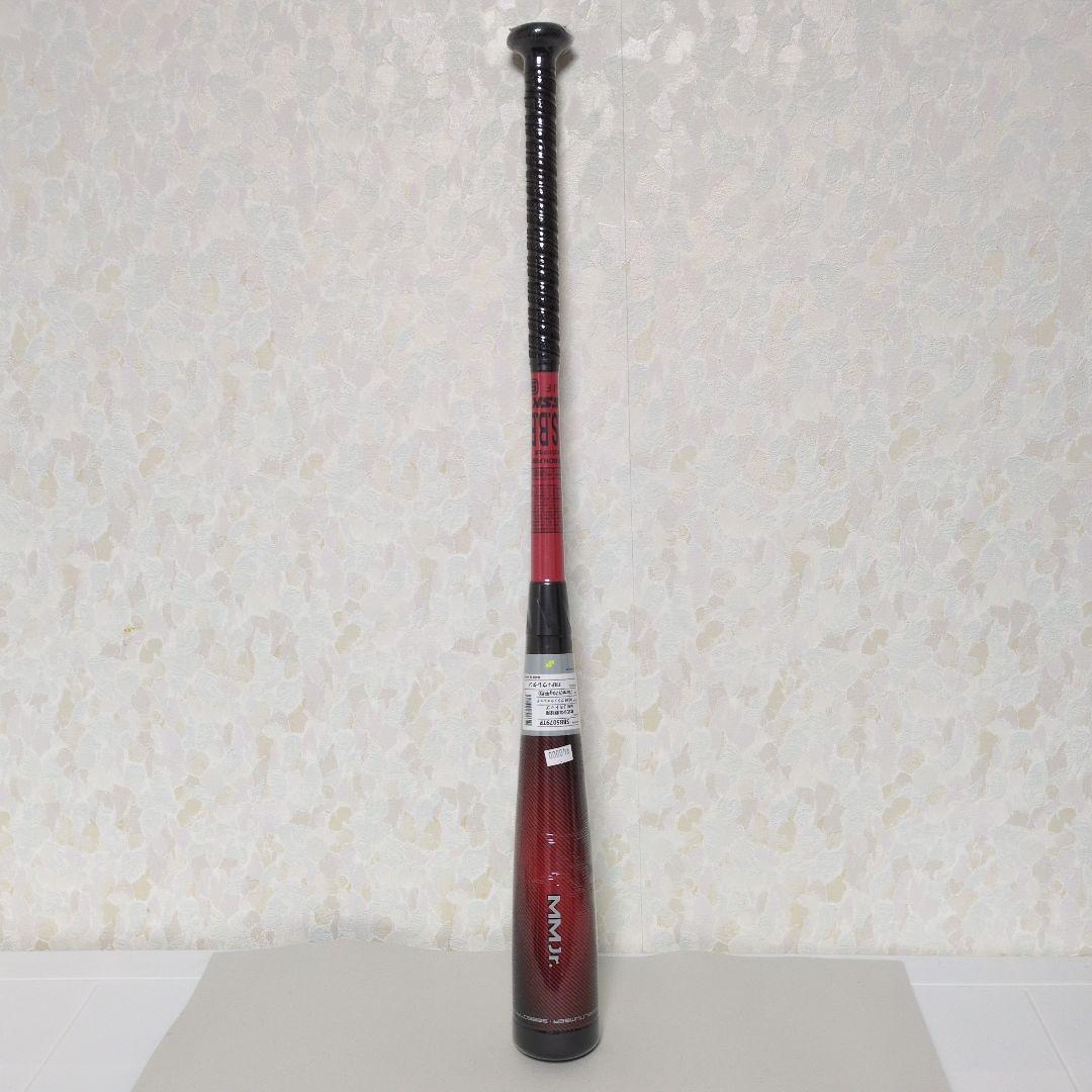 新品　MMJr.78cm トップバランス 軟式バット ブラック×レッド