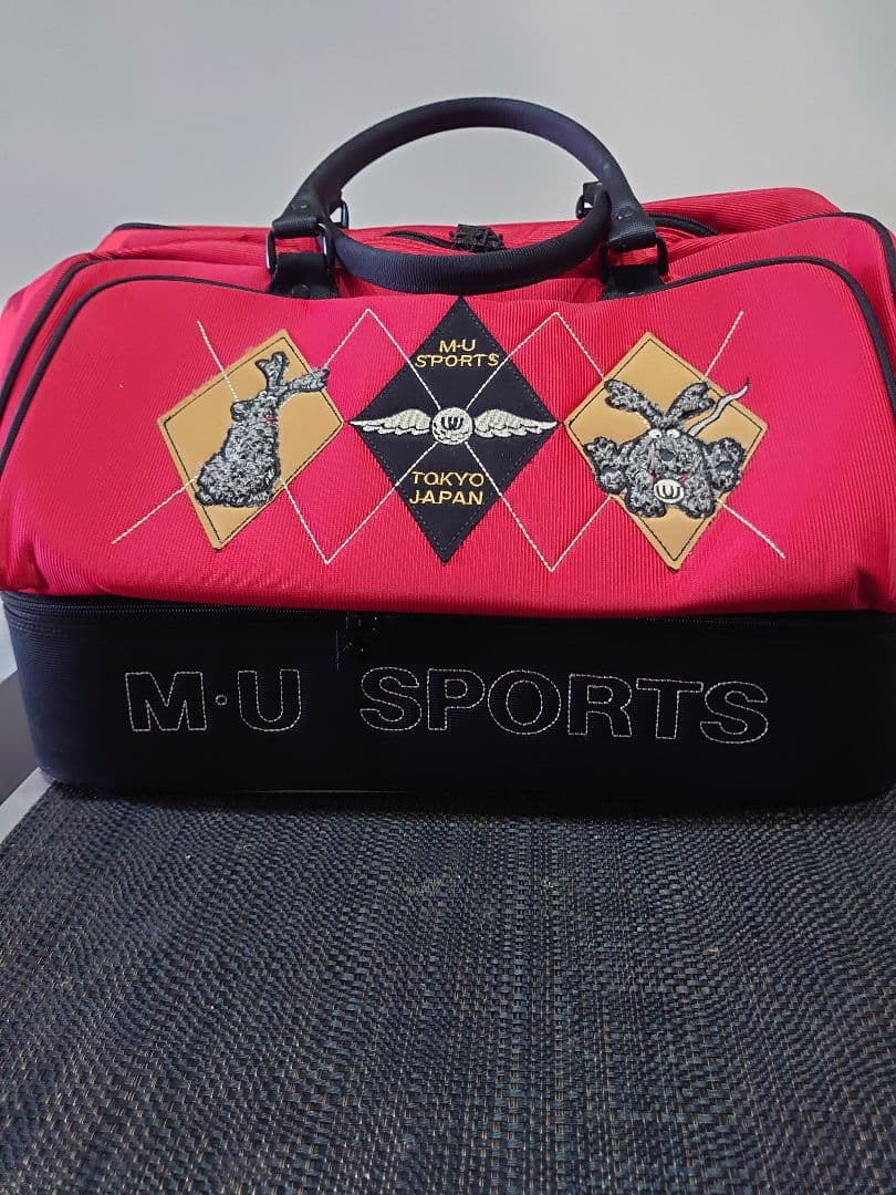 M.U SPORTS ゴルフバッグ 赤色
