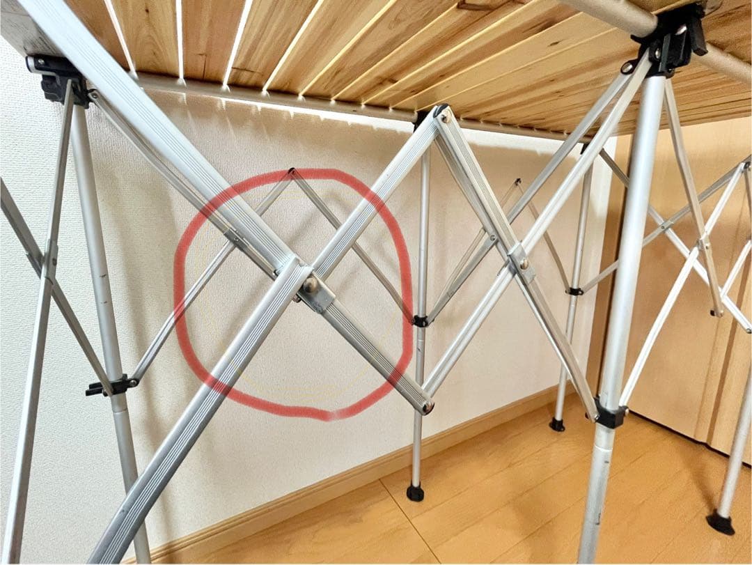 【送料込み・希少】Coleman ナチュラルウッドカウンターテーブル