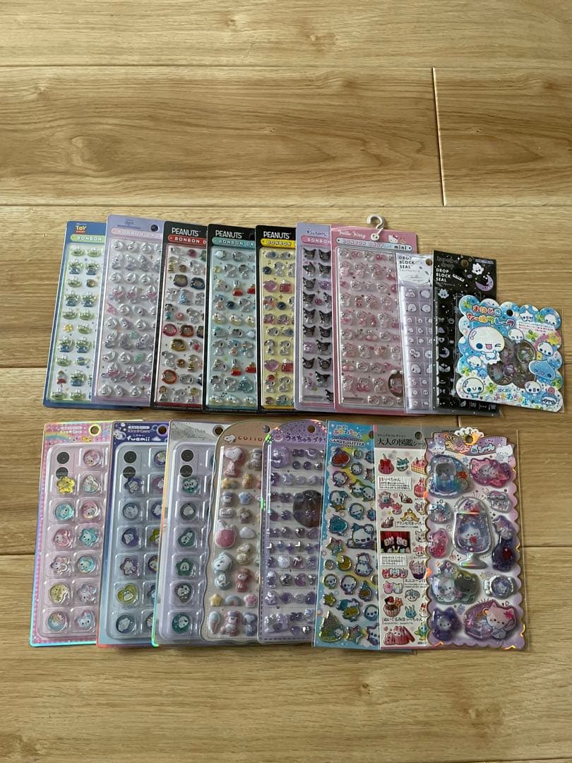 【正規品】ボンボンドロップシール　おはじきシール他　豪華18点セット！