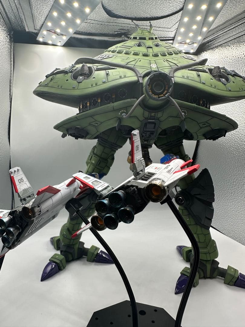 ビグザム　巨大徹底改修一点物　ガンプラ　ガンダム　コアブースター2機