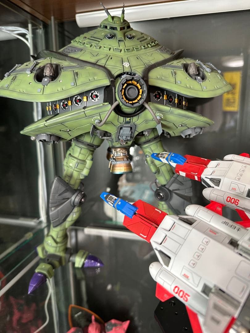 ビグザム　巨大徹底改修一点物　ガンプラ　ガンダム　コアブースター2機