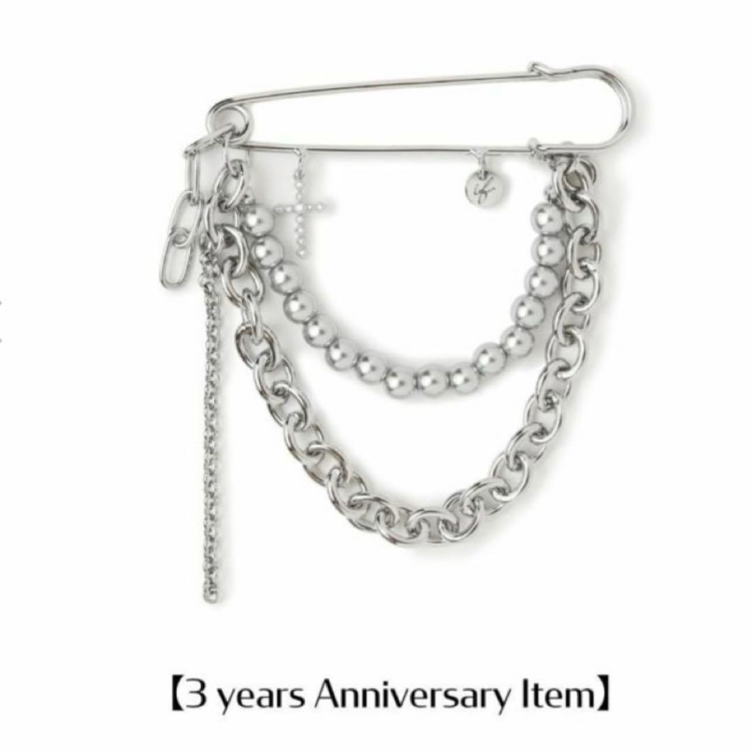 藤原樹 Infaction ブローチ シルバー