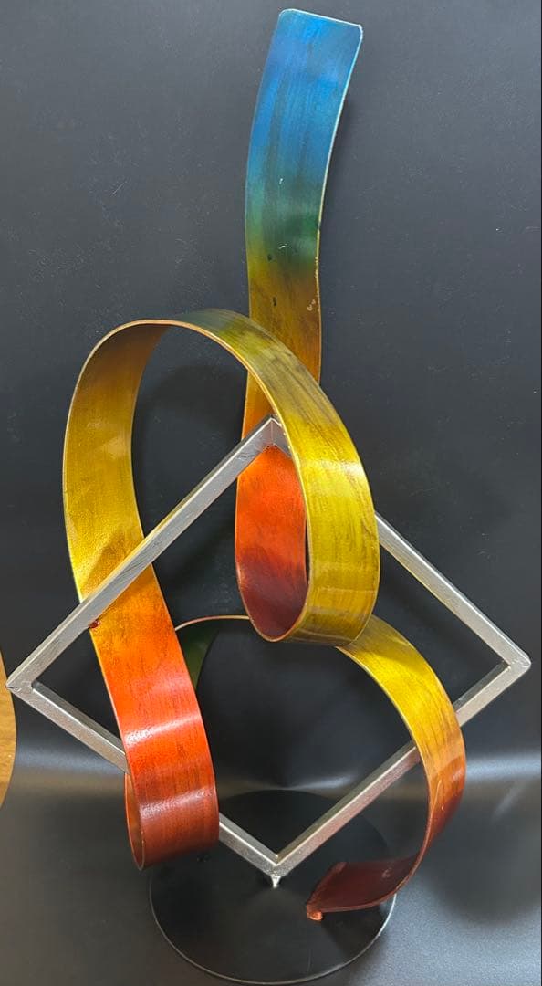 置物 オブジェ 現代アート 虹色