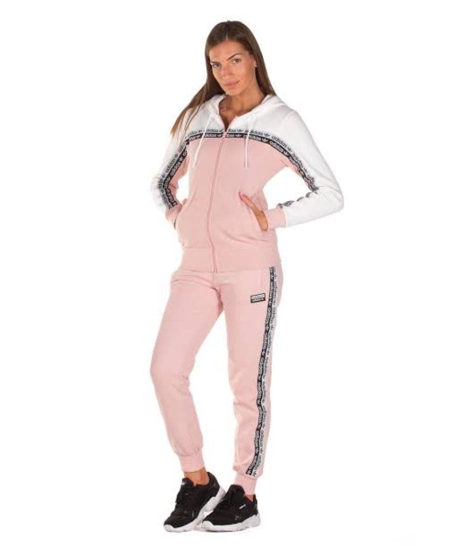 adidas スウェット セットアップ ピンク