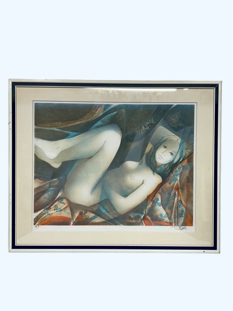 ジャン=バティスト・バラディエ 絵画　人物画 リトグラフ 裸婦画 サイン有り