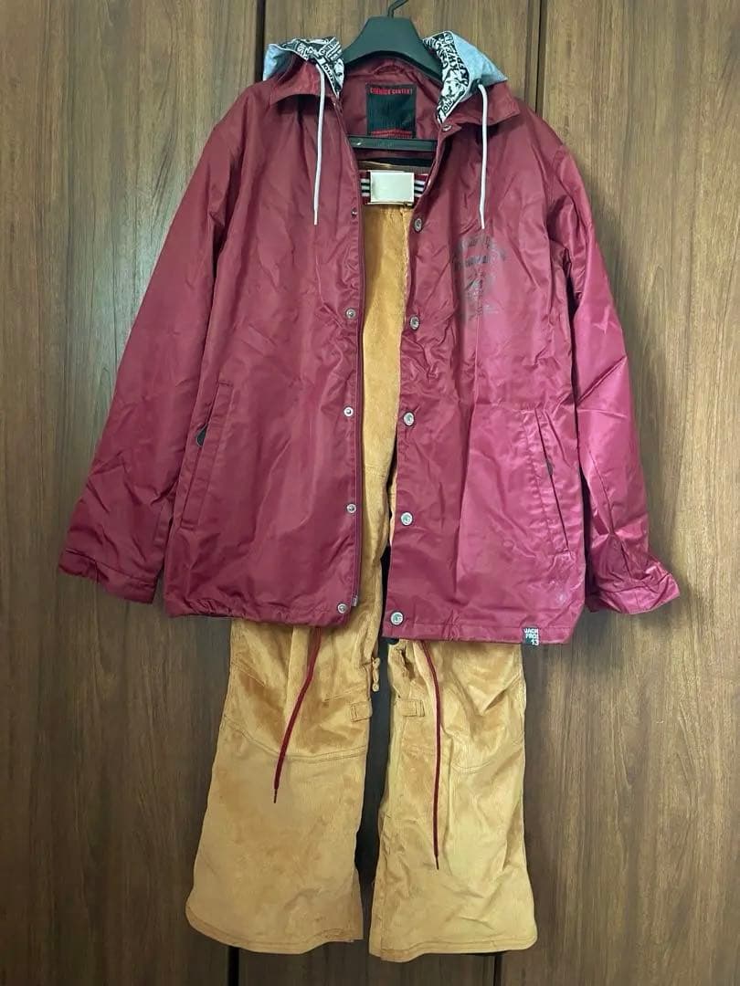 スノーボードウェア M メンズ 男性用 上下セット スノボウェア