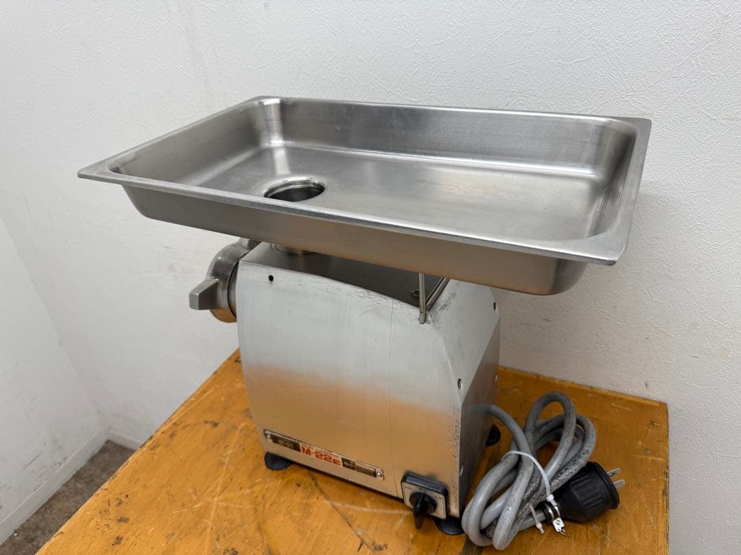 なんねつ　南常　ミートチョッパー　２００V　ミンチ　挽肉　食品加工　M-22E