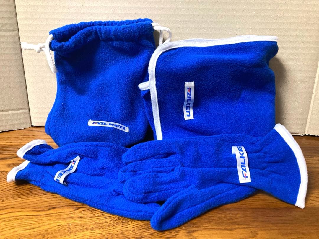 非売品 90年代 ファルケン フリース マフラー 手袋 レースクイーン 旧車
