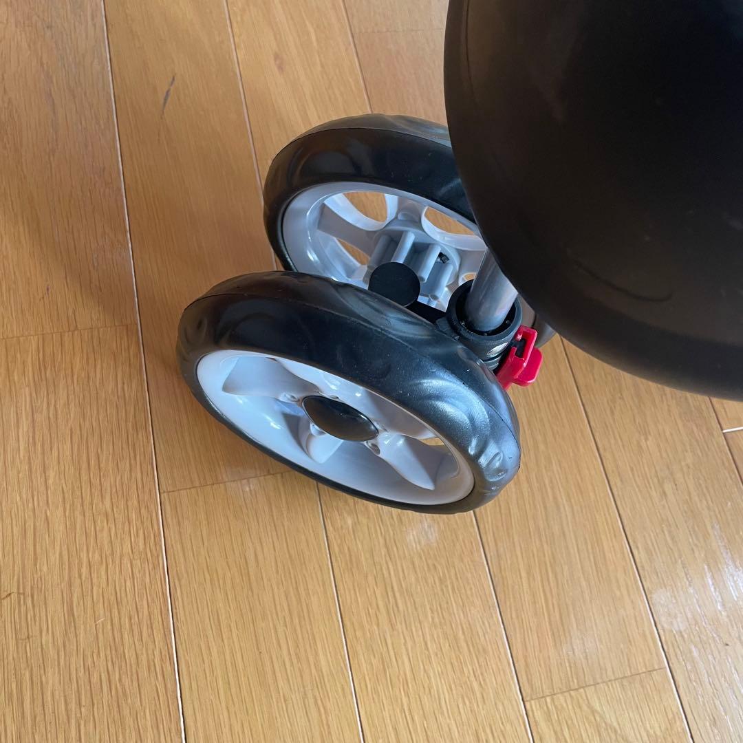 赤　ペットカート ペットバギー　折りたたみ　前輪回転式　おまけ付き