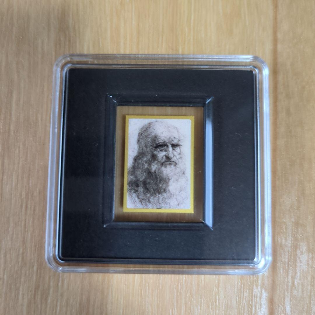 【希少　資産】純金 レオナルド・ダ・ヴィンチ 名画 自画像 カラー 金貨