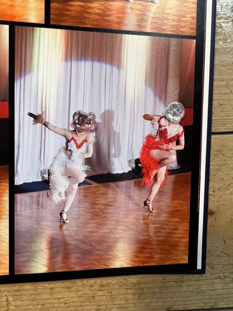 社交ダンス用赤と白のドレス　サイズS~M使用感ありません