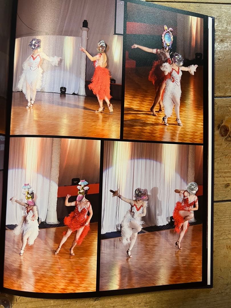 社交ダンス用赤と白のドレス　サイズS~M使用感ありません