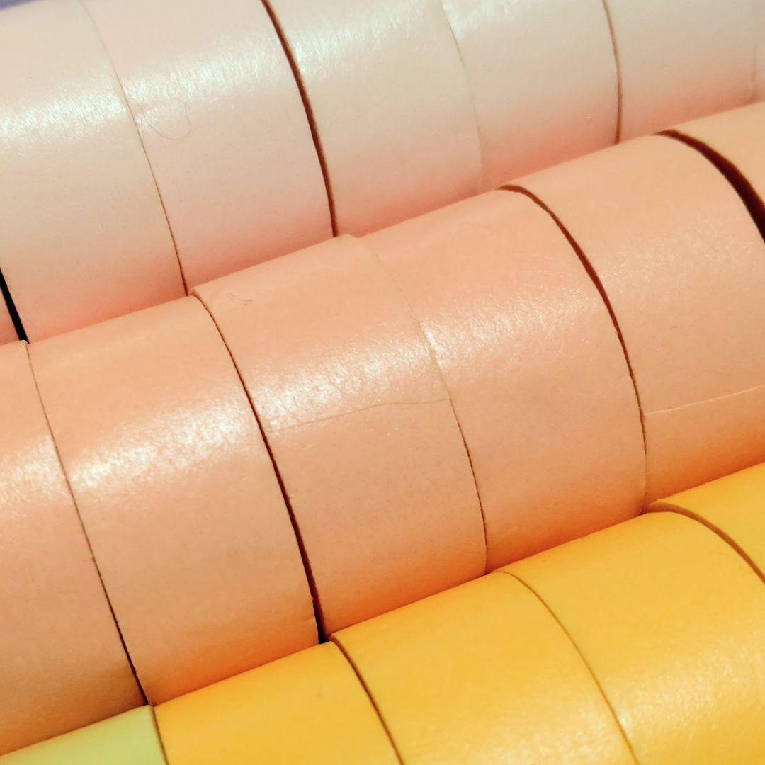 1007.未使用　mt　ガチャマスキングテープ　無地110個