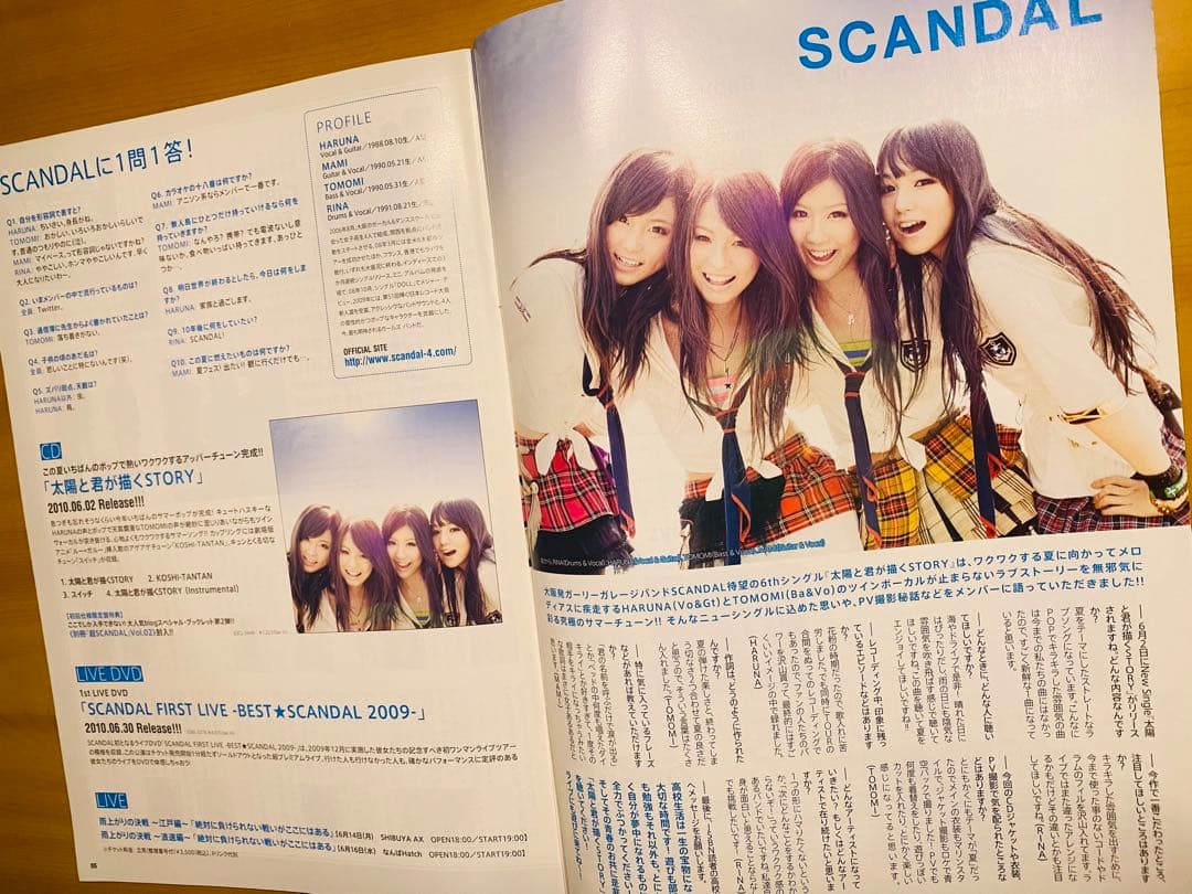 SCANDAL直筆サイン入りポラ