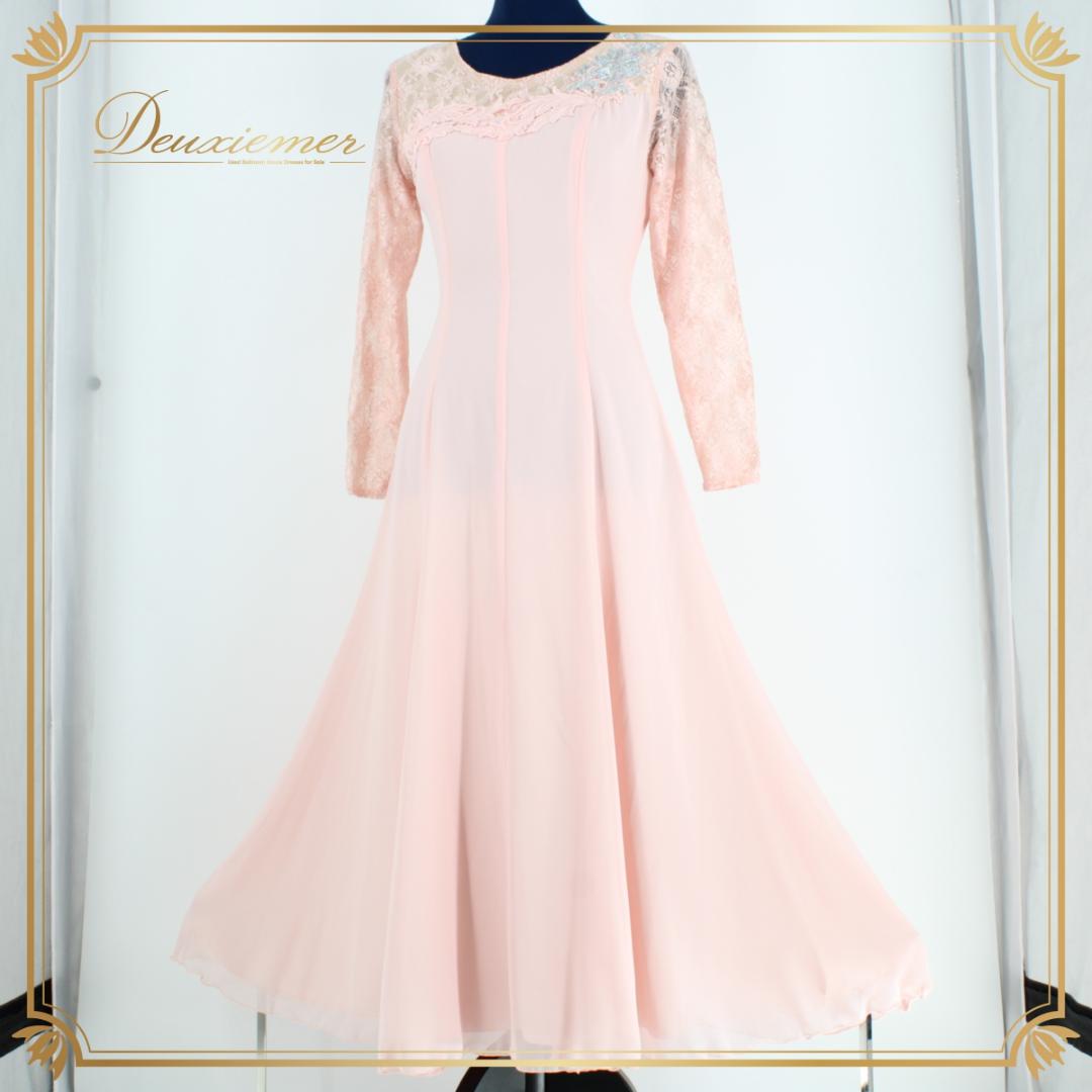 【日本製 社交ダンス衣装】ピンク Chacott ワンピース ドレス パーティ